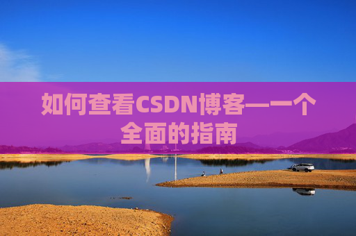 如何查看CSDN博客—一个全面的指南